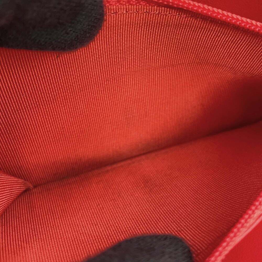CHANEL Red Caviar Leather Logo Wallet - Picture 12 of 16